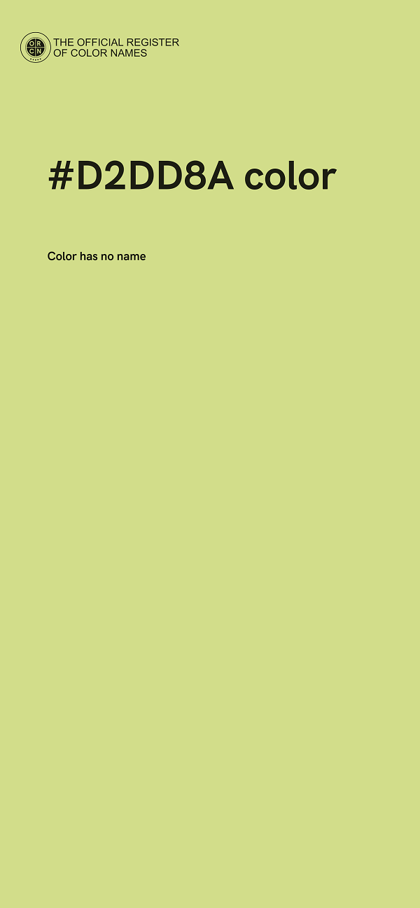 #D2DD8A color image