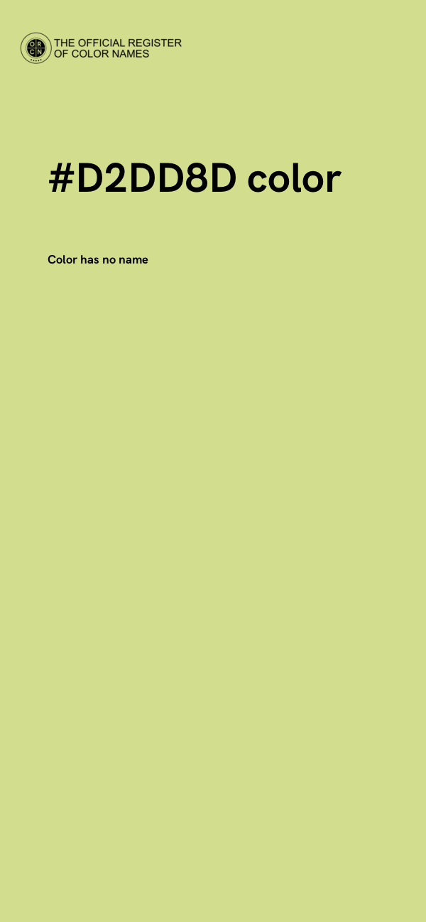 #D2DD8D color image