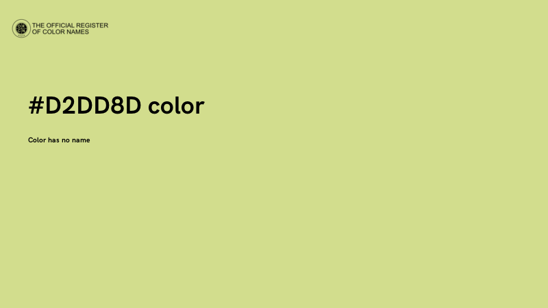 #D2DD8D color image