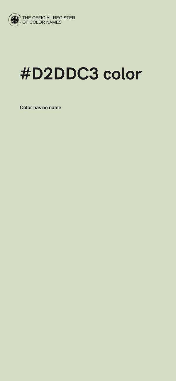 #D2DDC3 color image