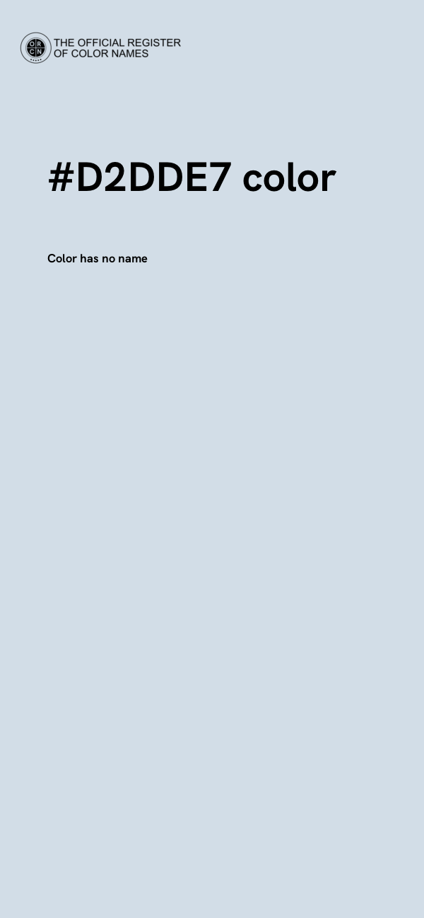 #D2DDE7 color image