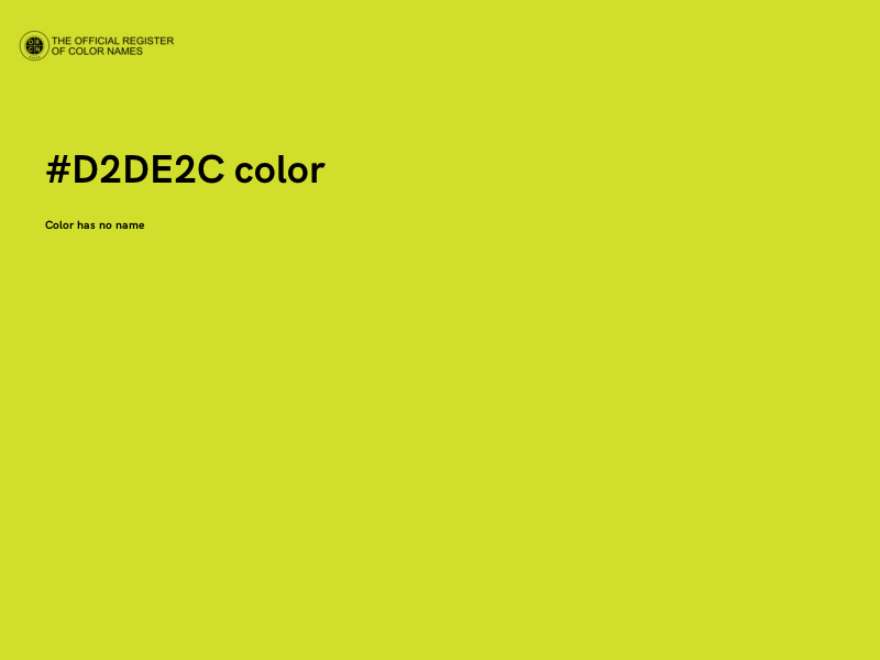 #D2DE2C color image