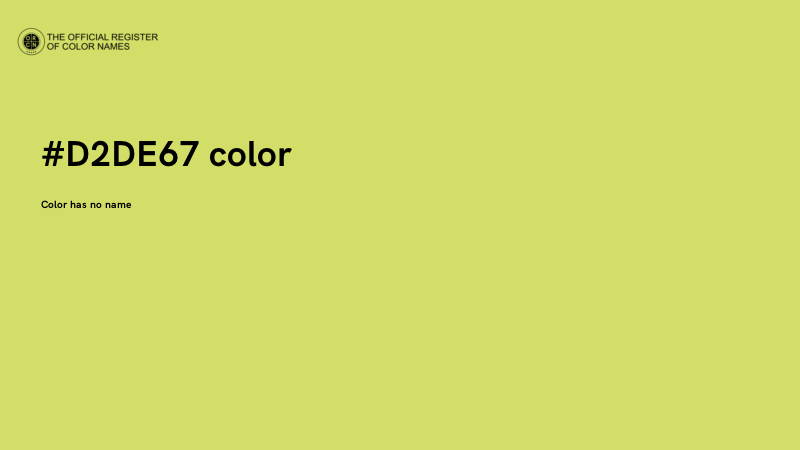 #D2DE67 color image