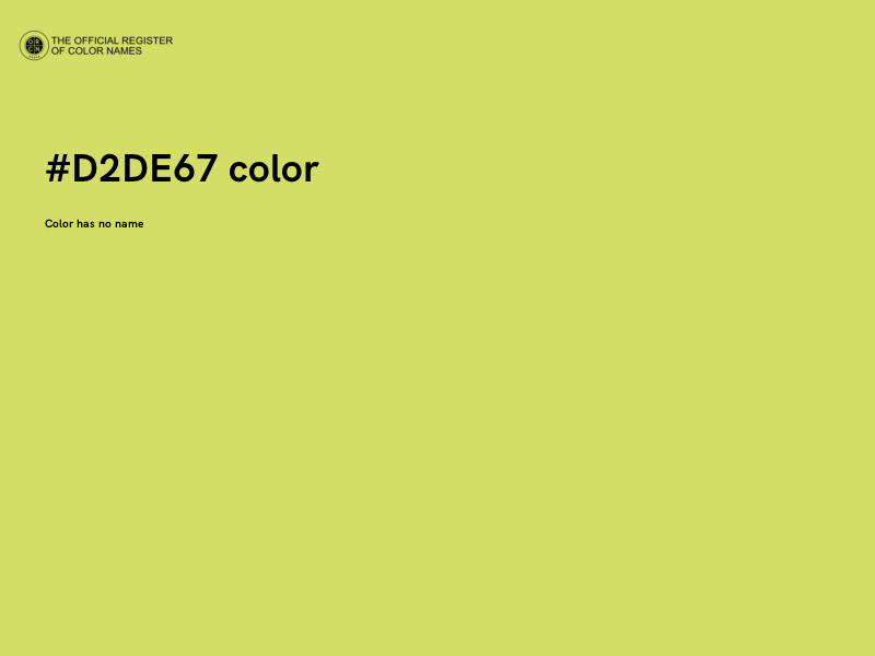 #D2DE67 color image