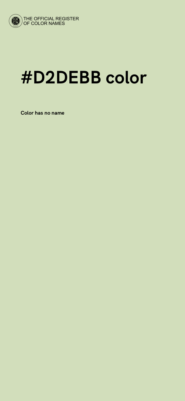 #D2DEBB color image