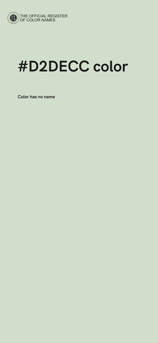 #D2DECC color image