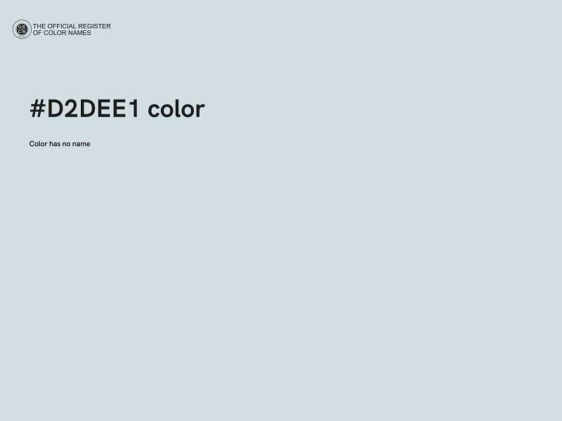 #D2DEE1 color image