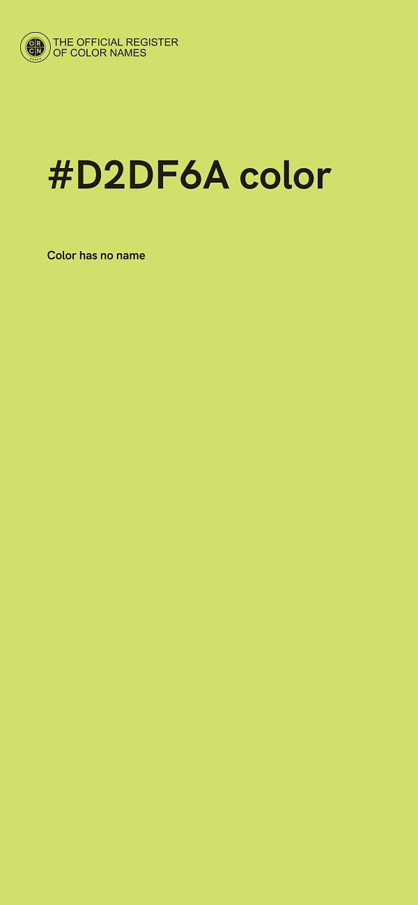 #D2DF6A color image