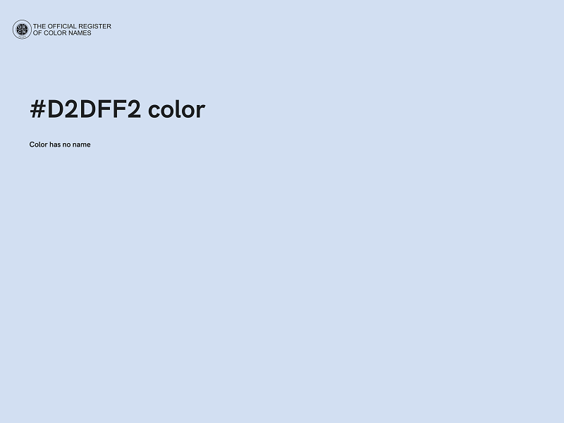 #D2DFF2 color image