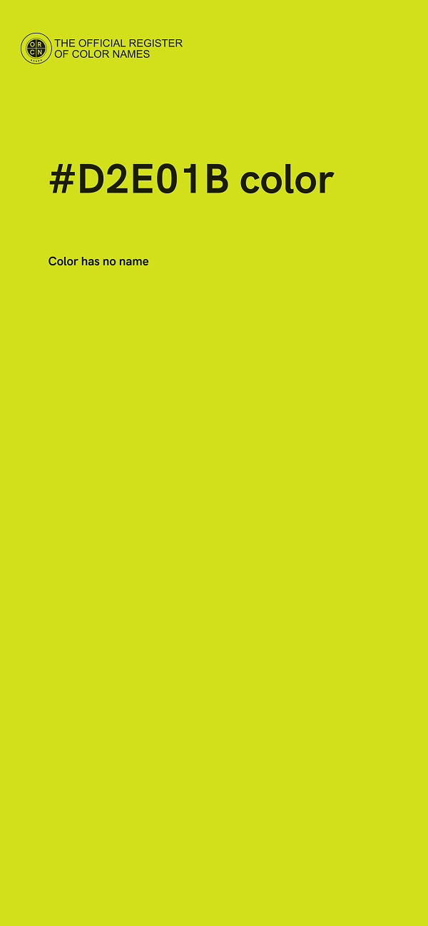 #D2E01B color image