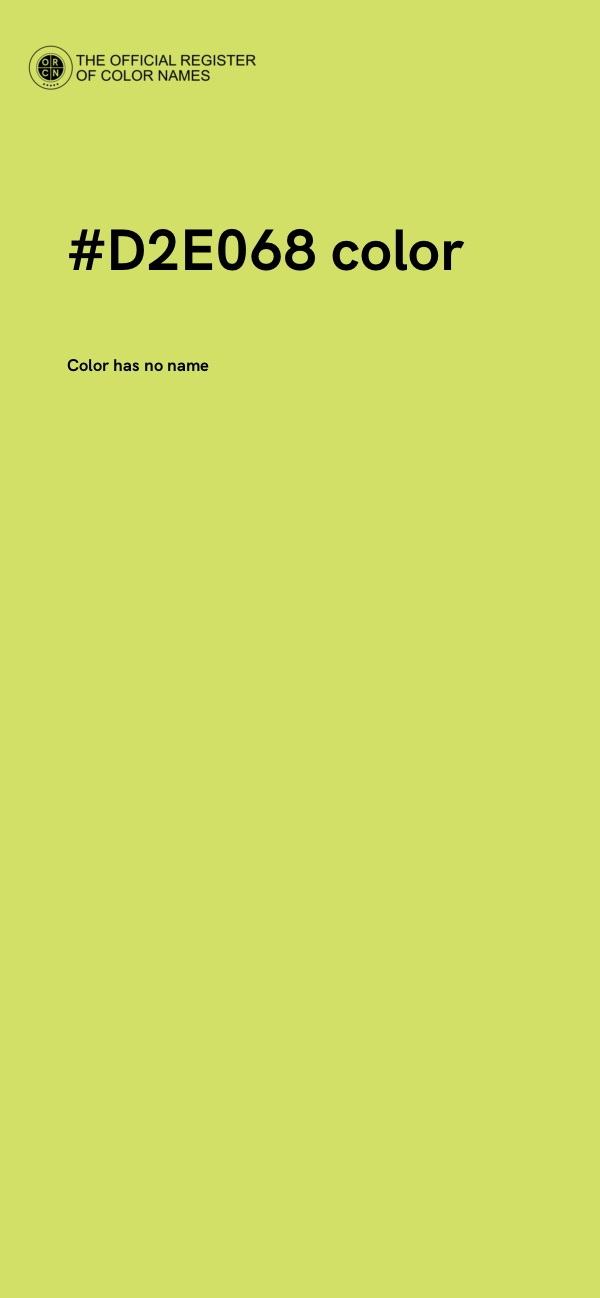 #D2E068 color image