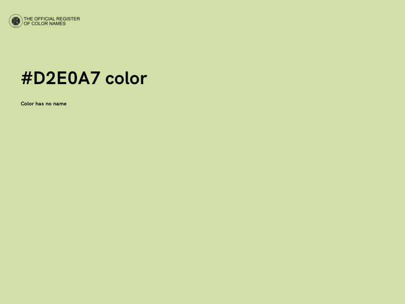 #D2E0A7 color image