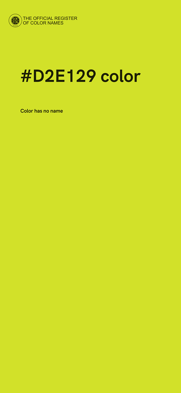 #D2E129 color image