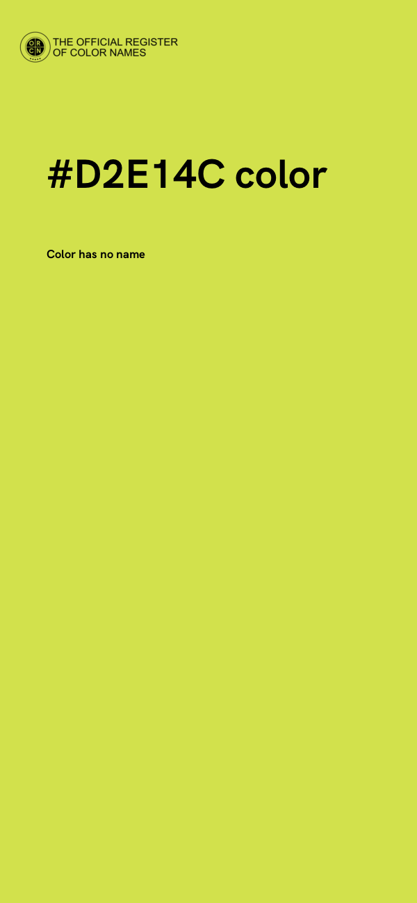 #D2E14C color image