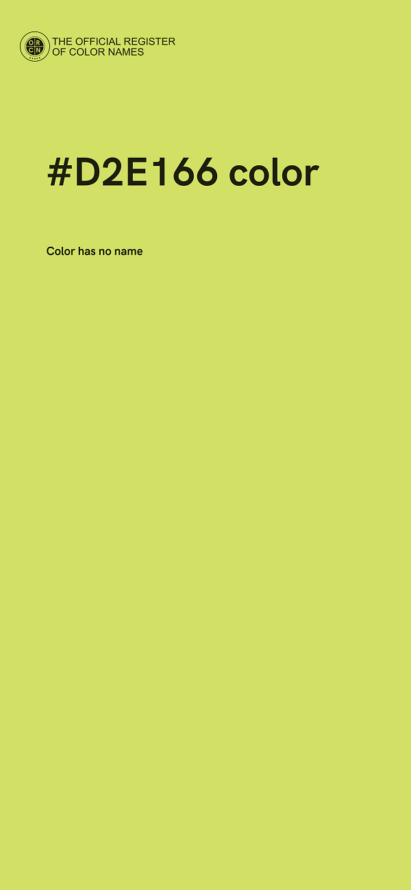 #D2E166 color image
