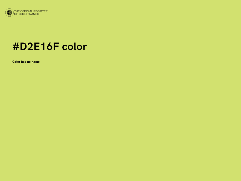 #D2E16F color image