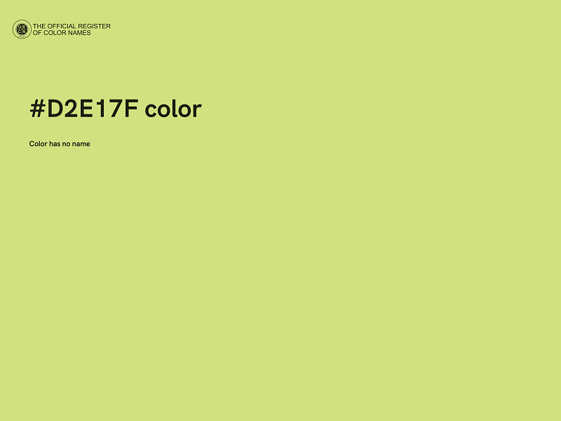 #D2E17F color image