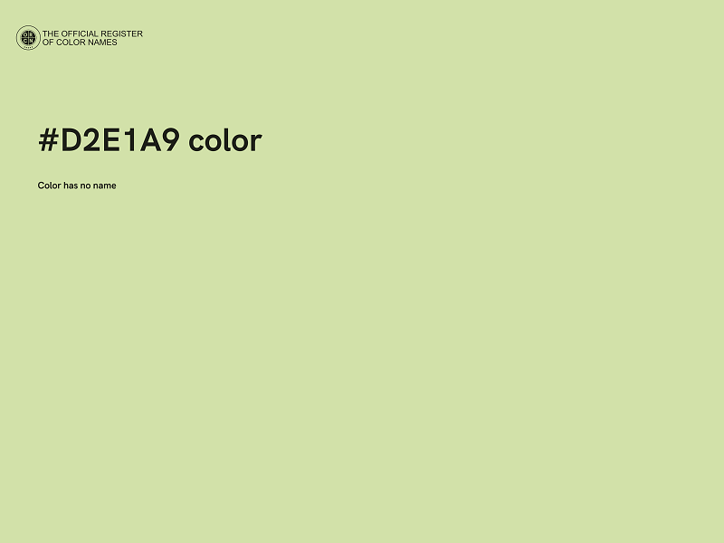 #D2E1A9 color image