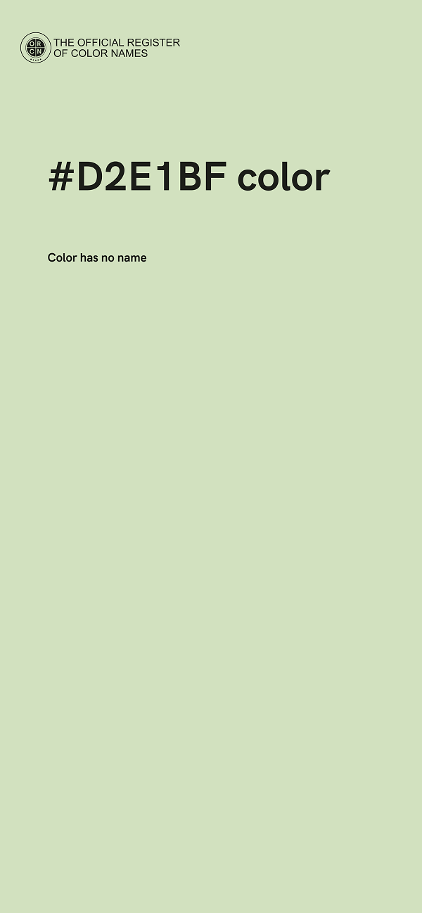 #D2E1BF color image