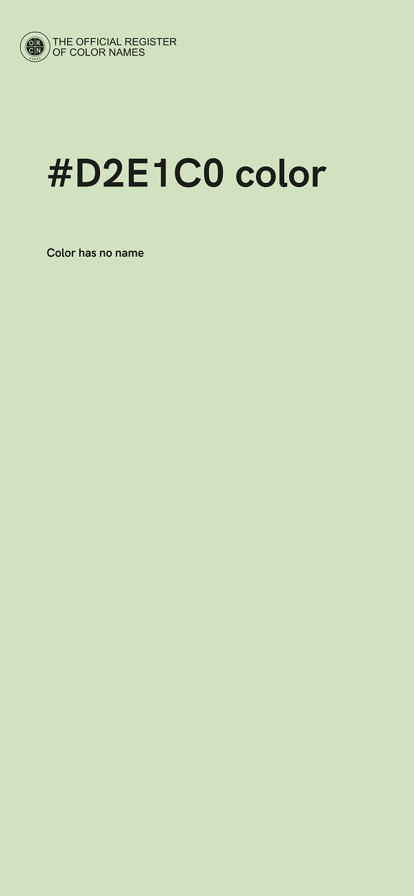 #D2E1C0 color image
