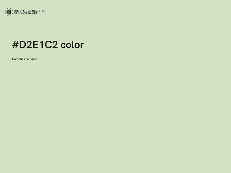 #D2E1C2 color image