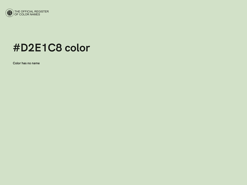 #D2E1C8 color image