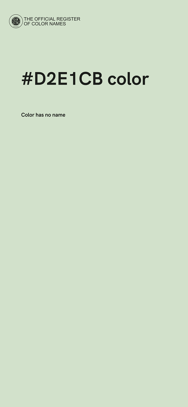 #D2E1CB color image