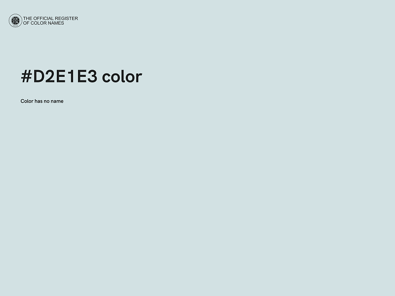 #D2E1E3 color image