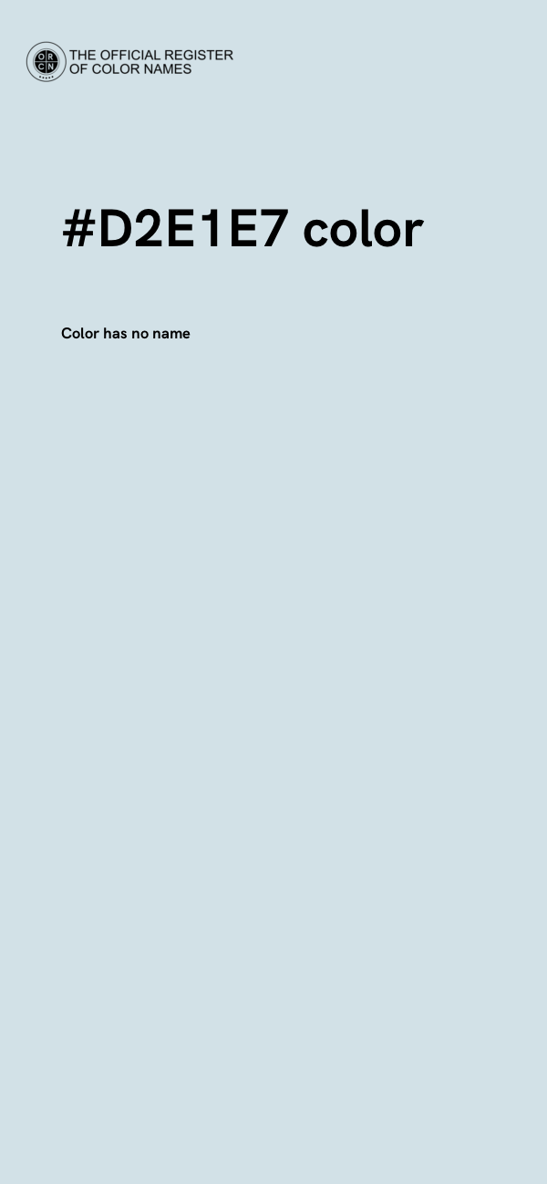 #D2E1E7 color image