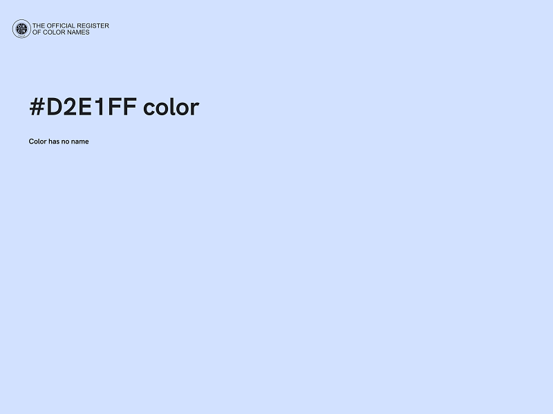 #D2E1FF color image