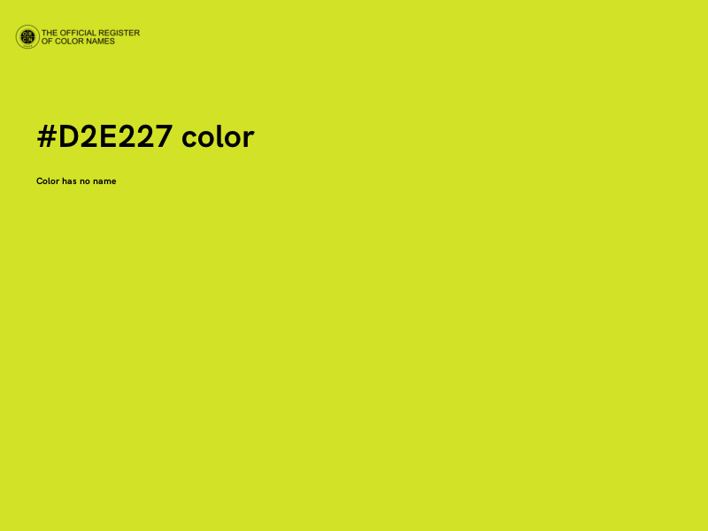 #D2E227 color image