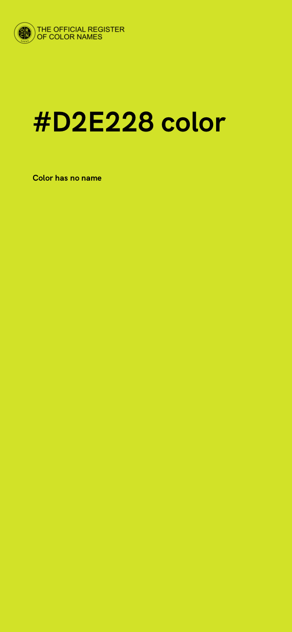 #D2E228 color image