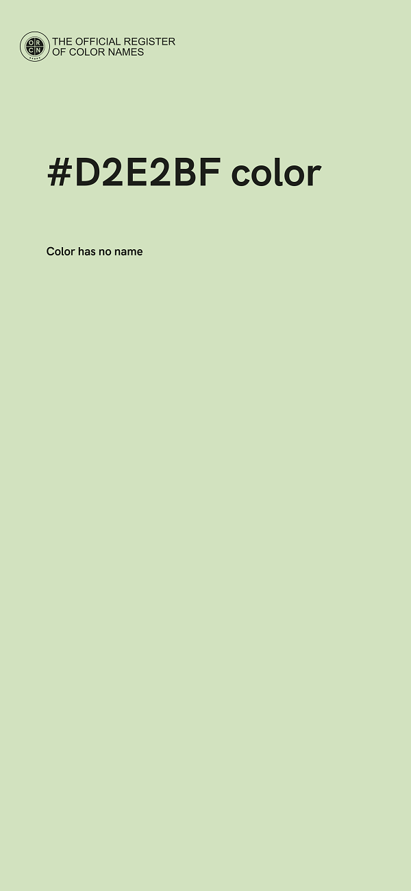 #D2E2BF color image
