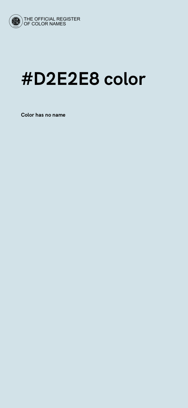 #D2E2E8 color image