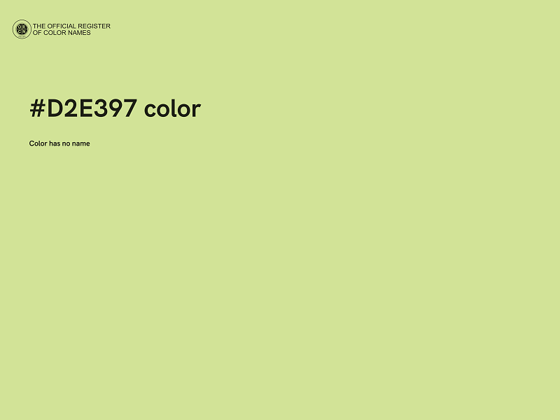 #D2E397 color image