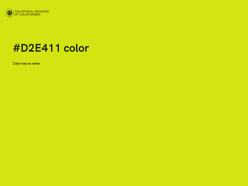 #D2E411 color image