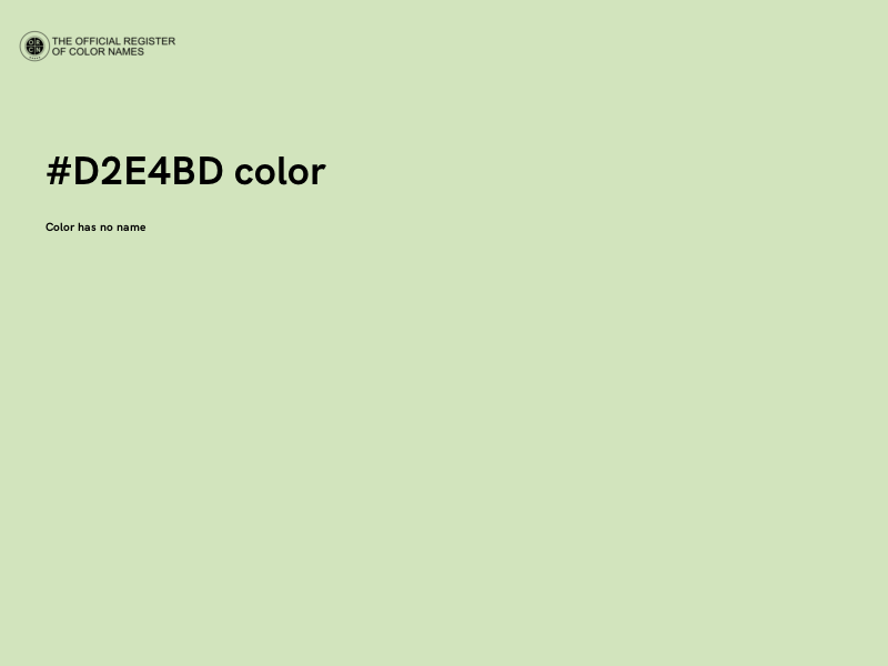 #D2E4BD color image