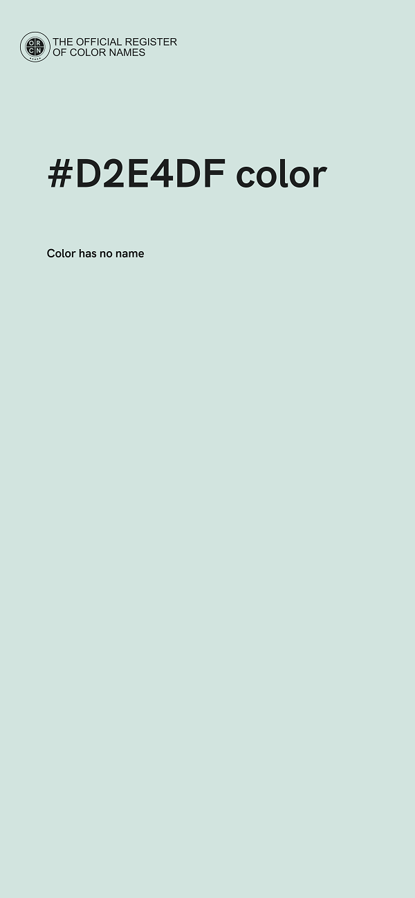 #D2E4DF color image