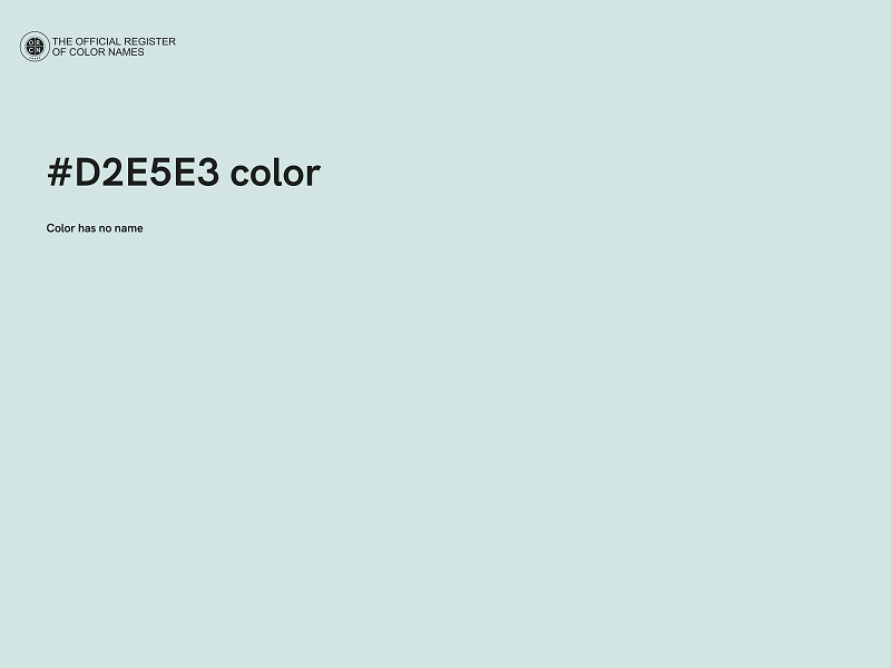 #D2E5E3 color image