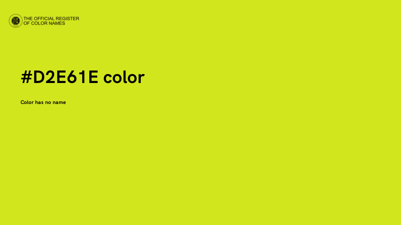 #D2E61E color image
