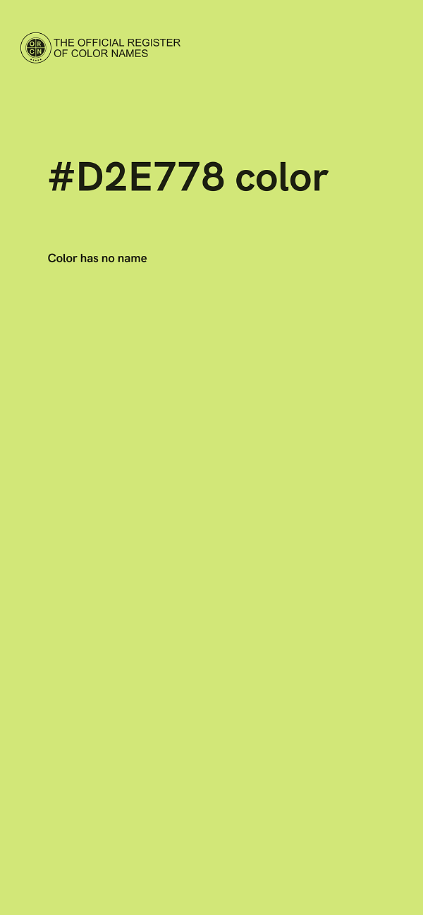 #D2E778 color image