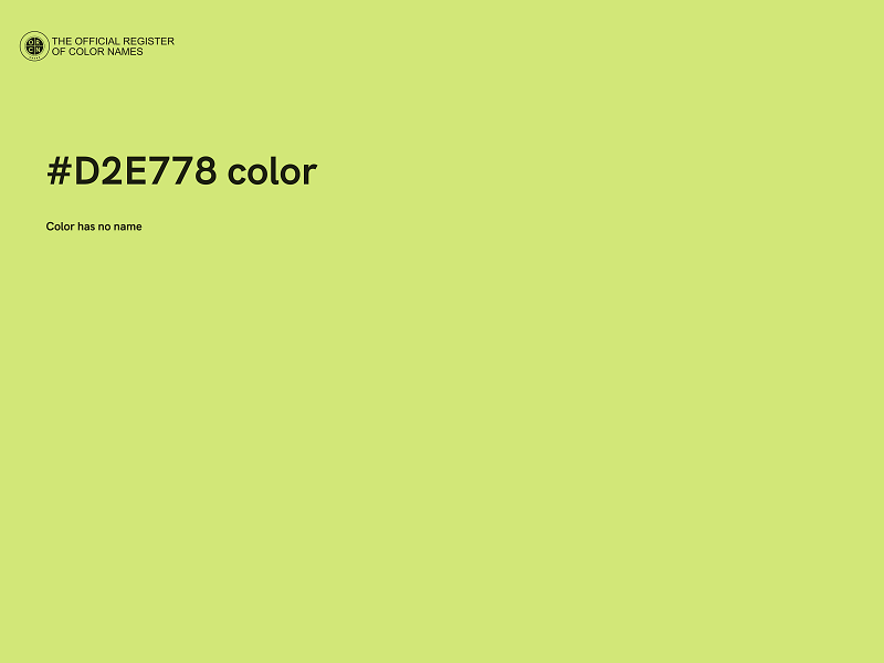 #D2E778 color image