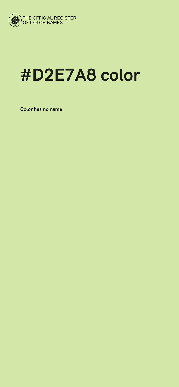 #D2E7A8 color image