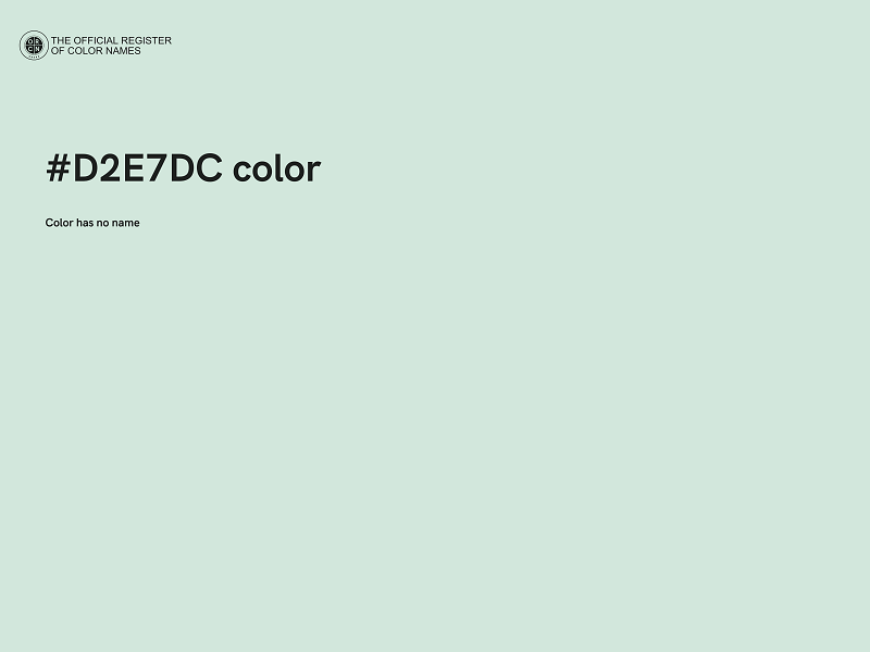 #D2E7DC color image