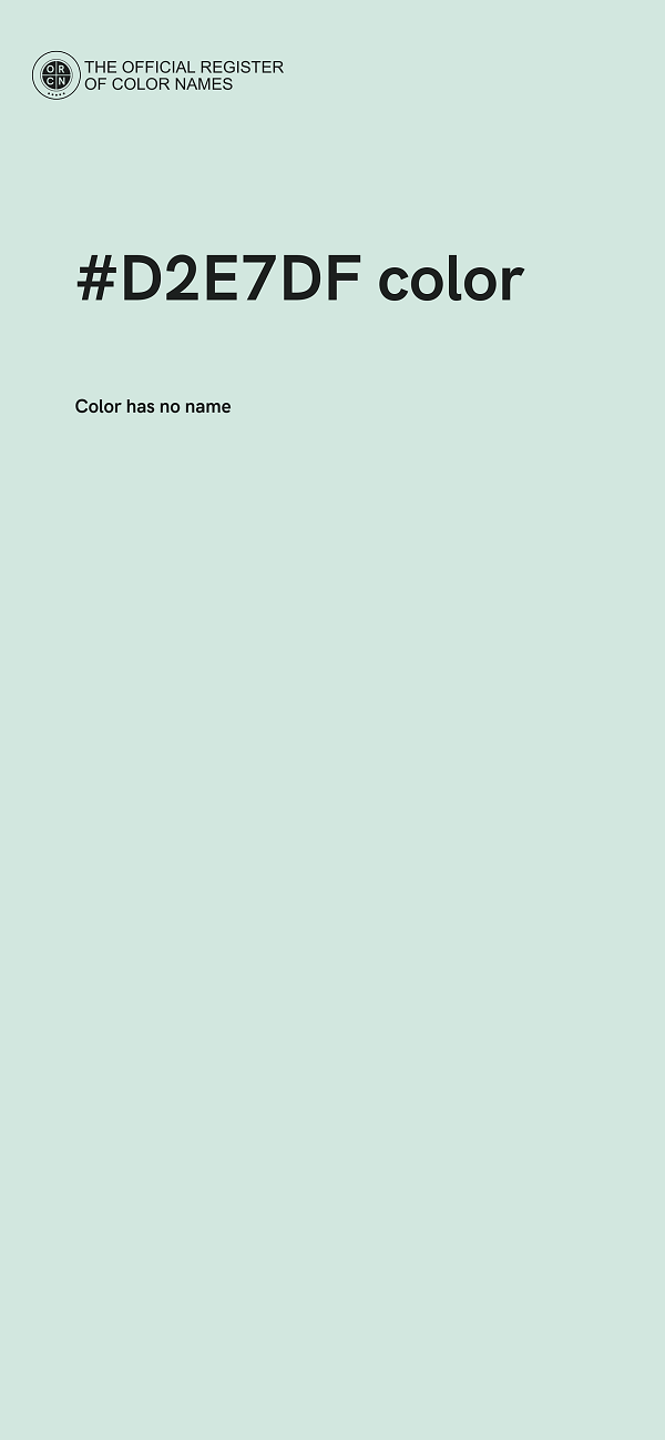 #D2E7DF color image