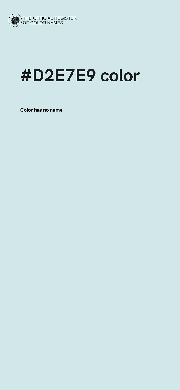 #D2E7E9 color image