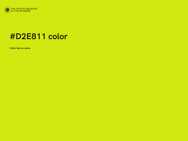 #D2E811 color image