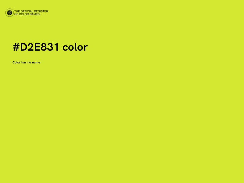 #D2E831 color image