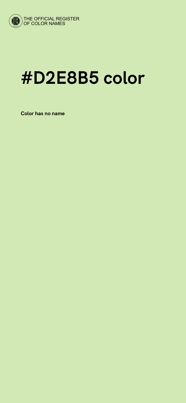 #D2E8B5 color image