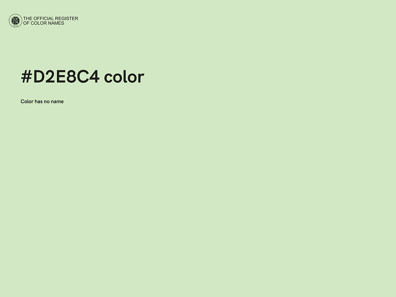 #D2E8C4 color image